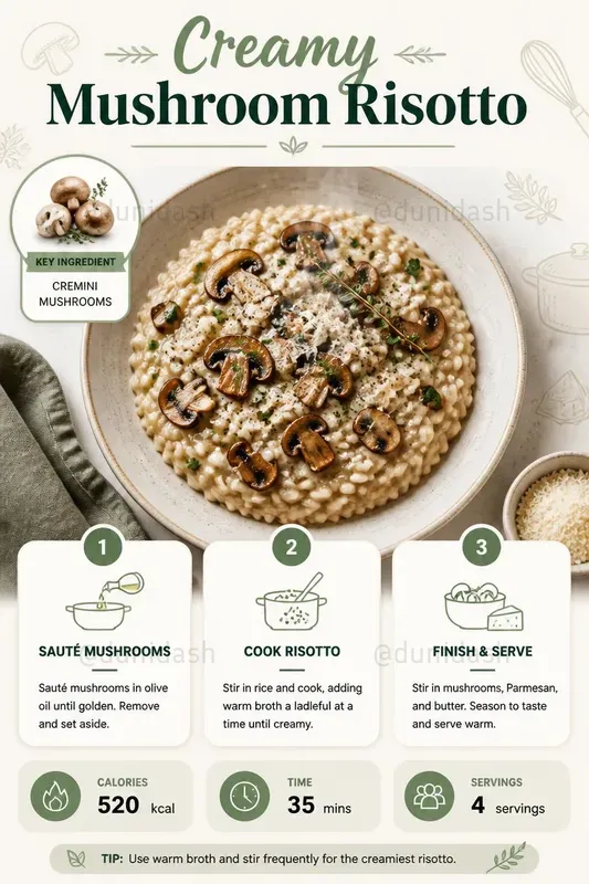 Modern Recipe Infographic Template