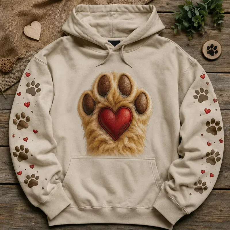 Cute Paw Print Hoodie Designs