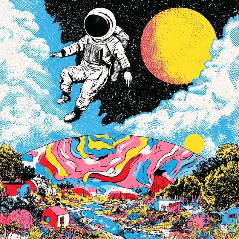 Pop Comic Poster Illustrations