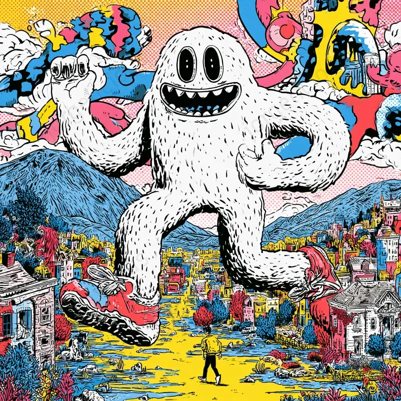Pop Comic Poster Illustrations
