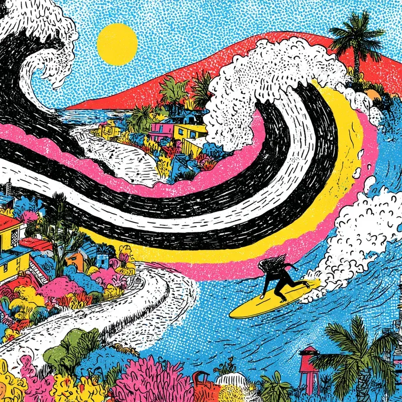 Pop Comic Poster Illustrations