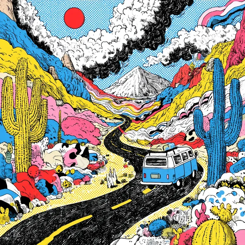 Pop Comic Poster Illustrations