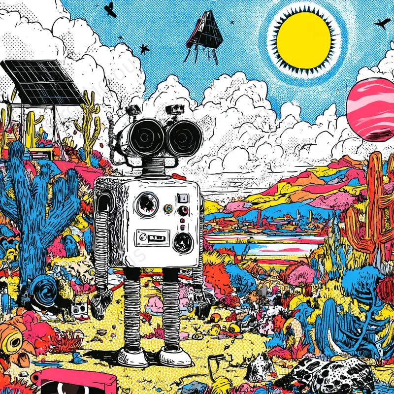 Pop Comic Poster Illustrations