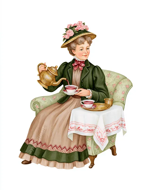 Victorian Era Life Style Cliparts