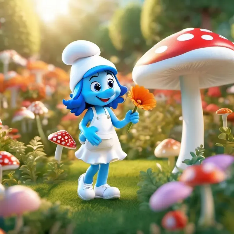 Smurf Village 3D Illustrations