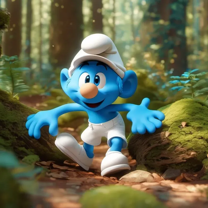 Smurf Village 3D Illustrations