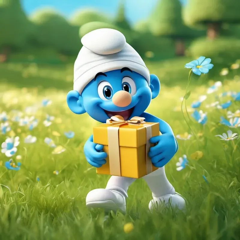 Smurf Village 3D Illustrations