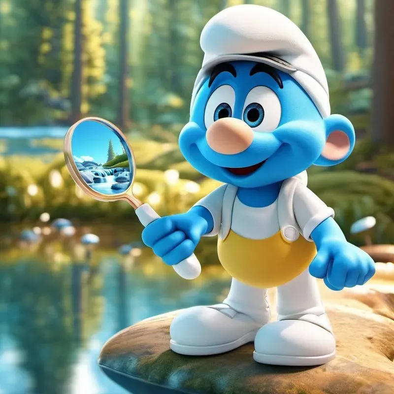 Smurf Village 3D Illustrations