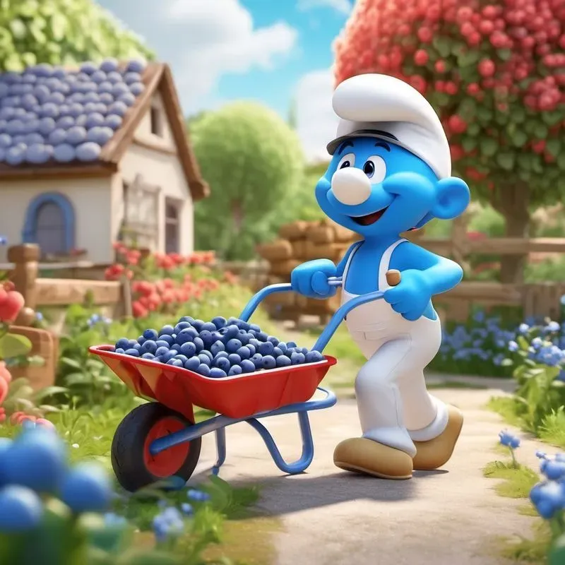 Smurf Village 3D Illustrations