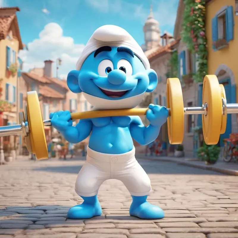 Smurf Village 3D Illustrations
