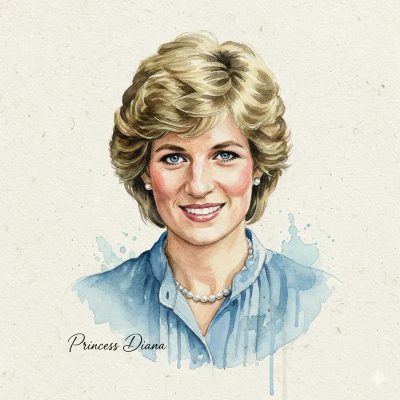 Watercolor Portraits Of Famous People