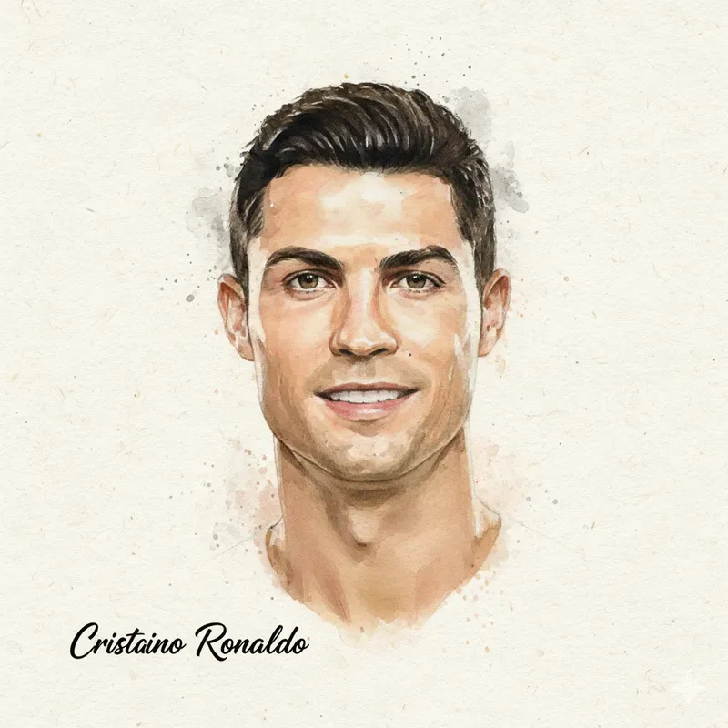 Watercolor Portraits Of Famous People
