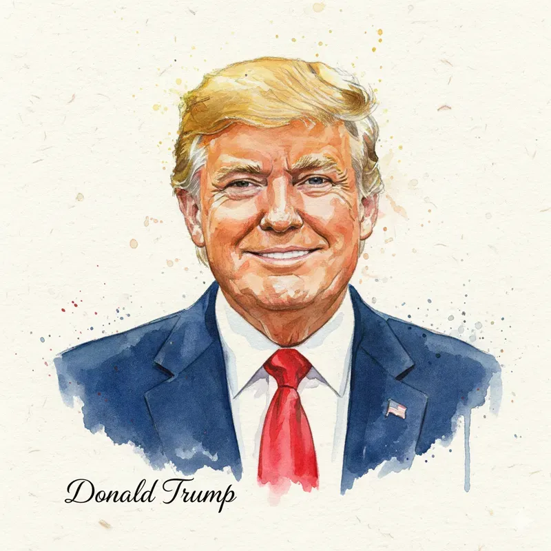 Watercolor Portraits Of Famous People