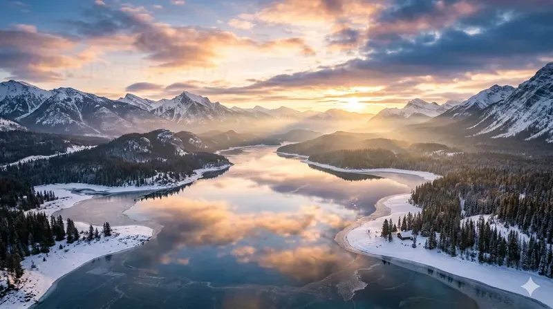 Cinematic Spring Aerial Landscapes