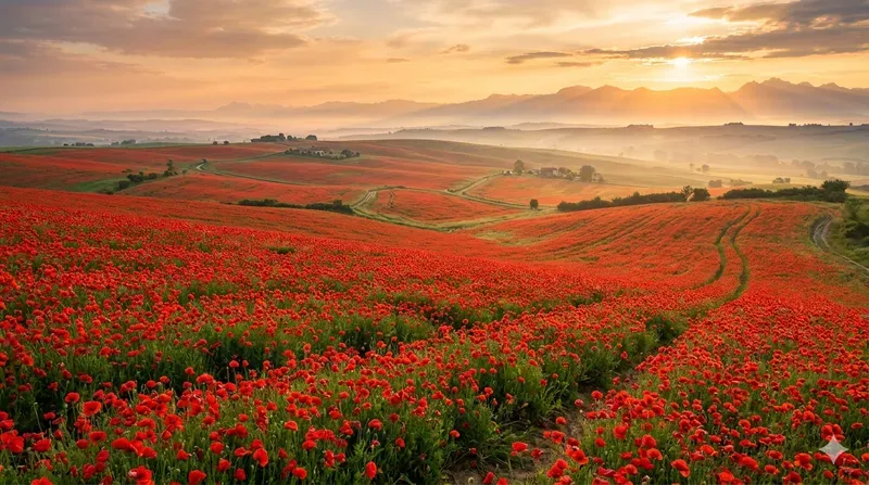 Cinematic Spring Aerial Landscapes