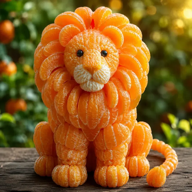 Citrus Animal Sculptures Ai