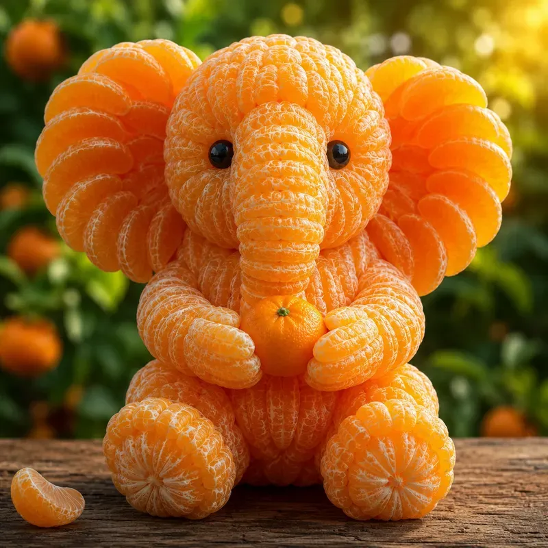 Citrus Animal Sculptures Ai