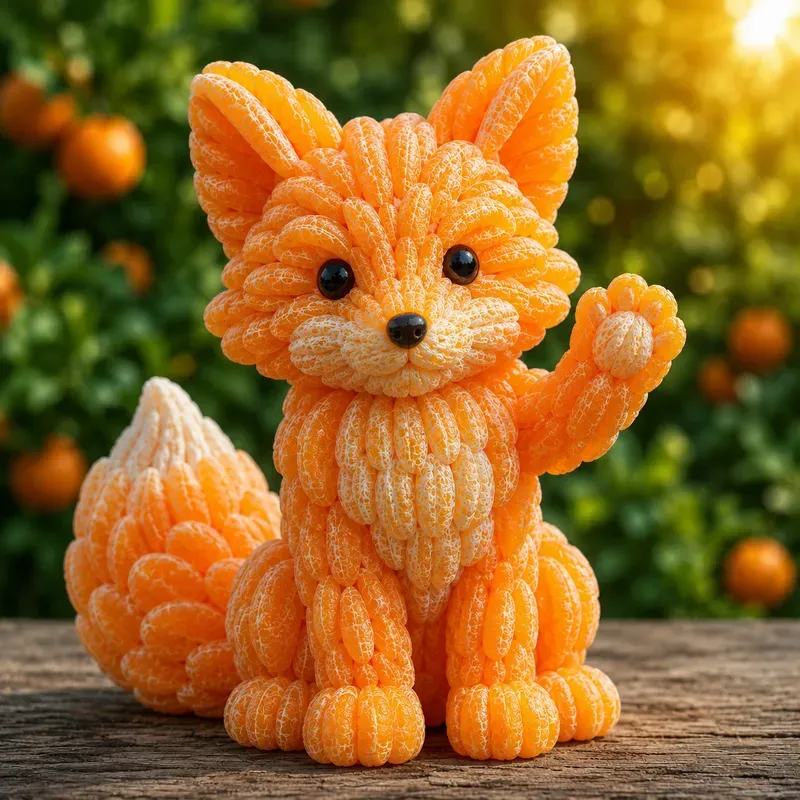 Citrus Animal Sculptures Ai