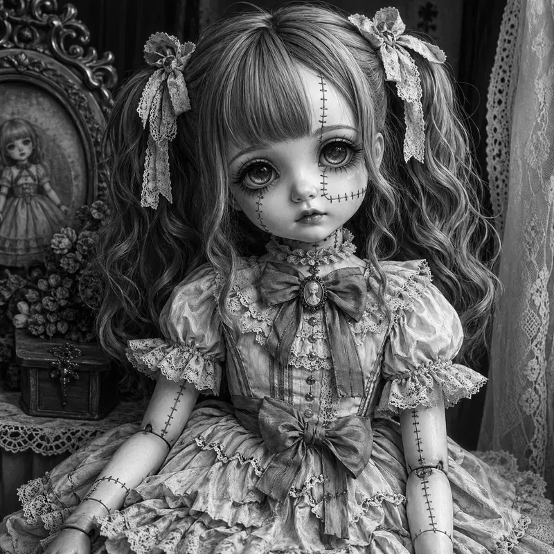 Dark Stitched Doll Characters