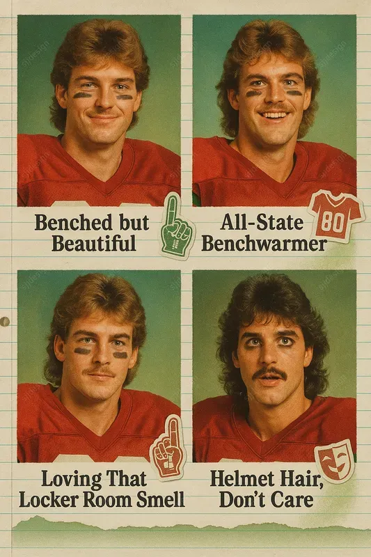 Retro Yearbook Collage Mockup Style