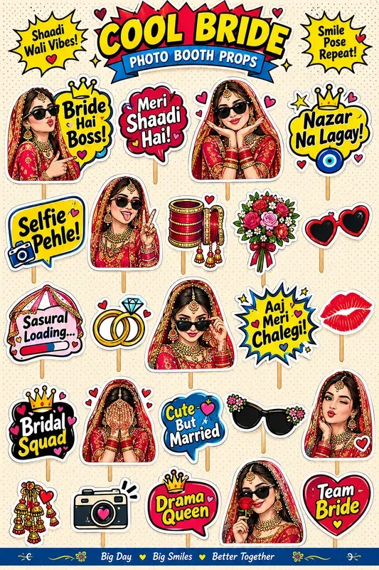 Funny Quote Photo Booth Props