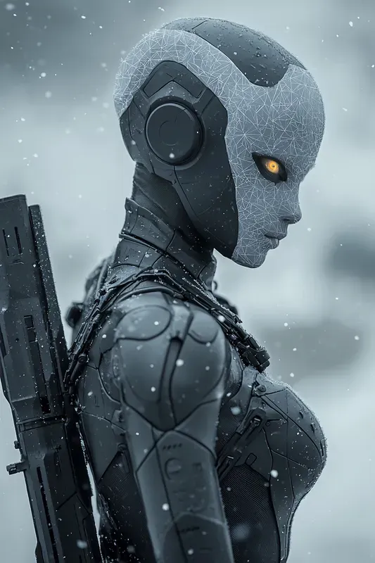Obsidian Pulse Sniper Cyberpunk Art