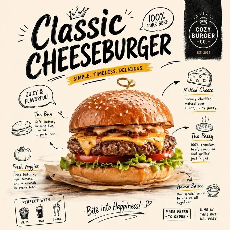 Doodle Food Poster Creators