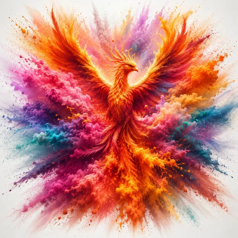 Vibrant Abstract Color Burst Style