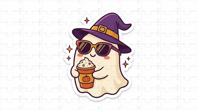 Cute Retro Halloween Diecut Stickers