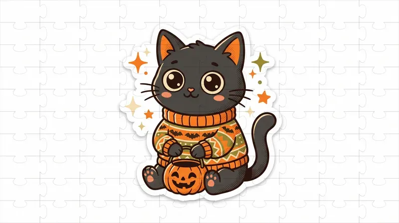 Cute Retro Halloween Diecut Stickers