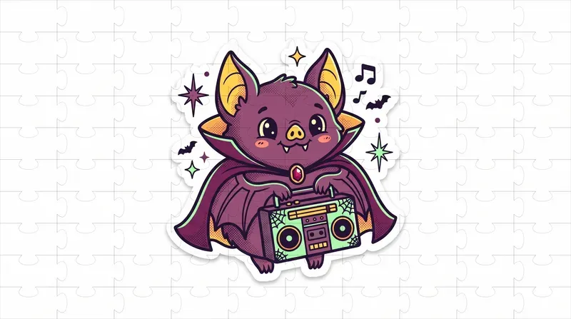 Cute Retro Halloween Diecut Stickers