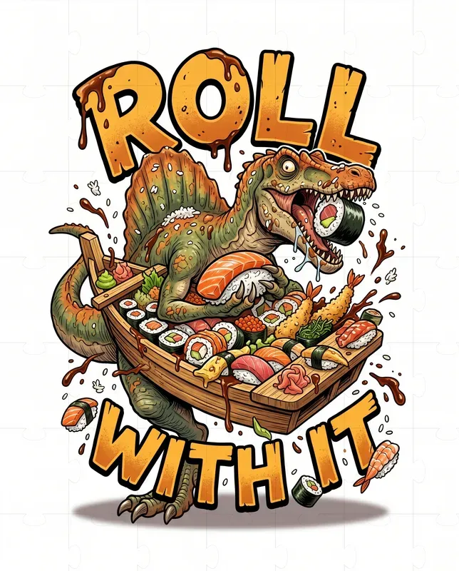 Funny Dino Food Tshirts