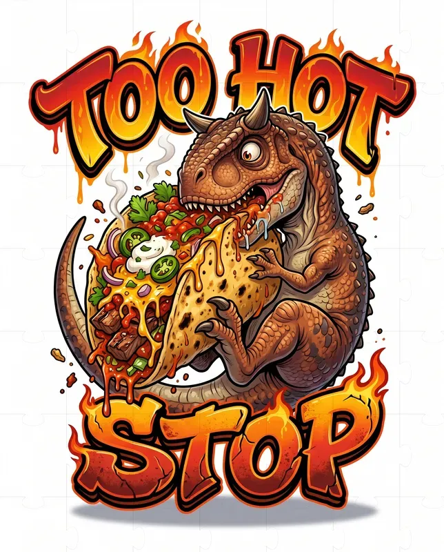 Funny Dino Food Tshirts