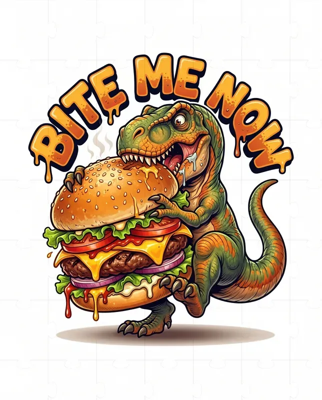 Funny Dino Food Tshirts