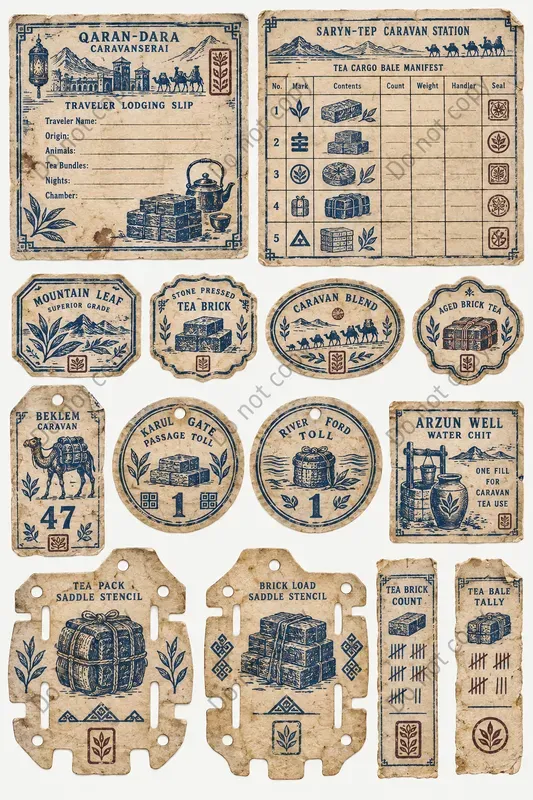 Silk Road Caravan Ephemera Sheets