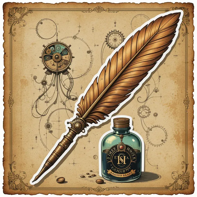 Vintage Steampunk Sticker Sets