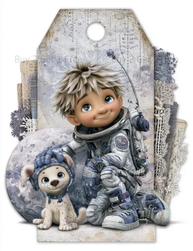 Galaxy Friends And Pet Product Tags