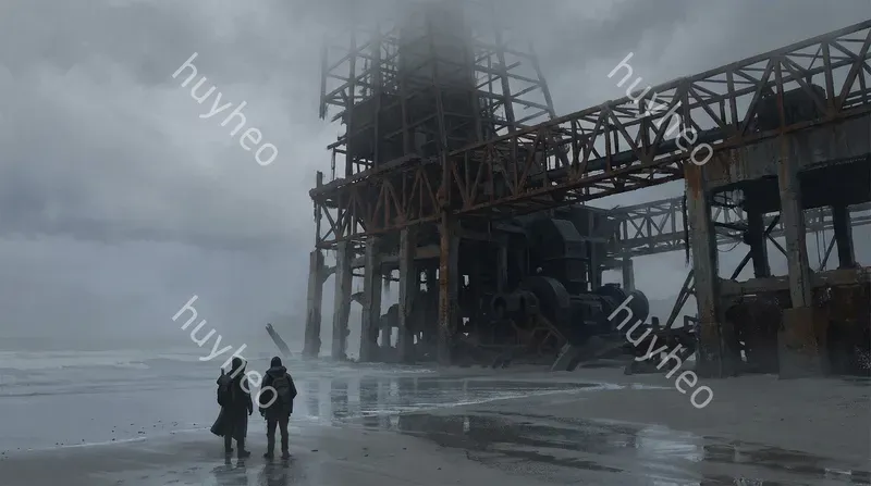 Brutalist Foggy Scifi Concept Art