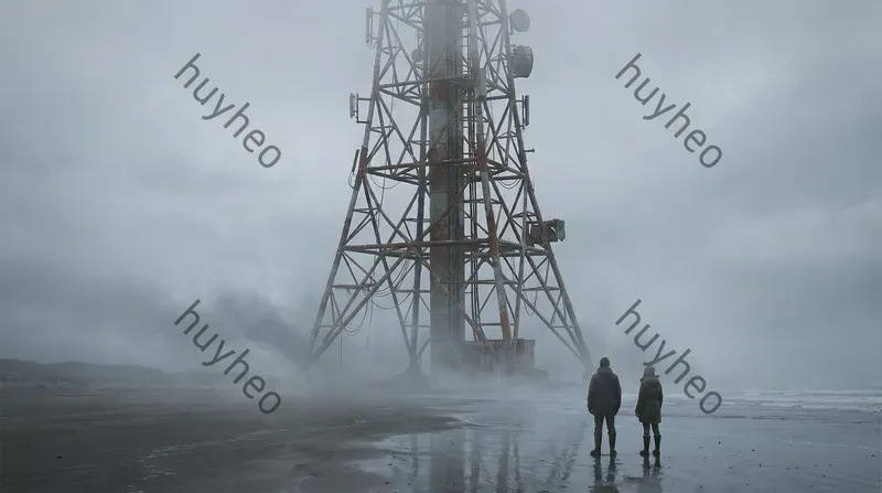 Brutalist Foggy Scifi Concept Art