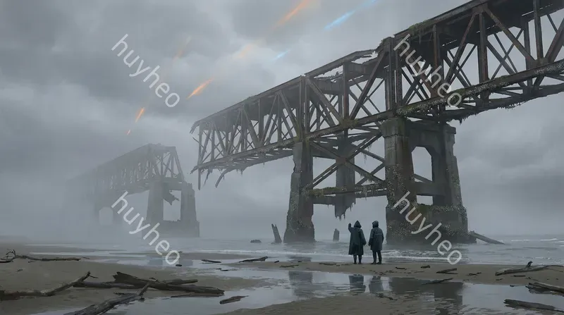 Brutalist Foggy Scifi Concept Art