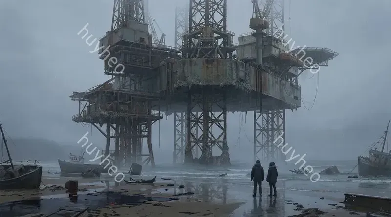 Brutalist Foggy Scifi Concept Art