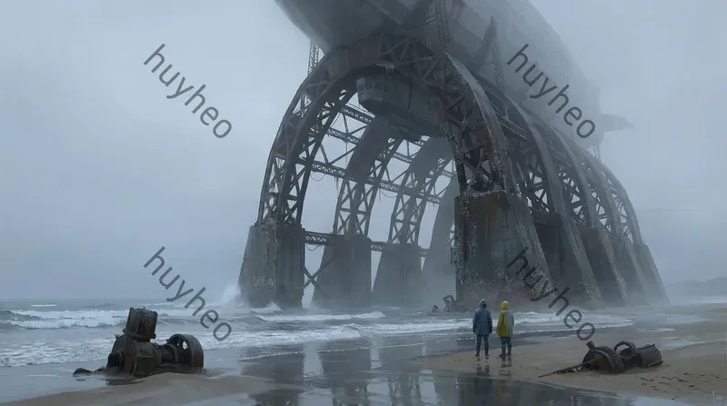 Brutalist Foggy Scifi Concept Art