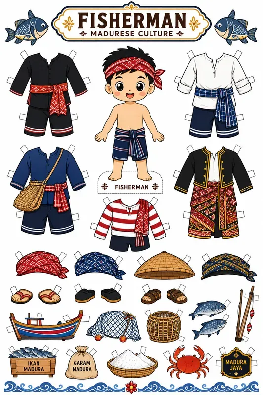Madurese Paper Doll Generator