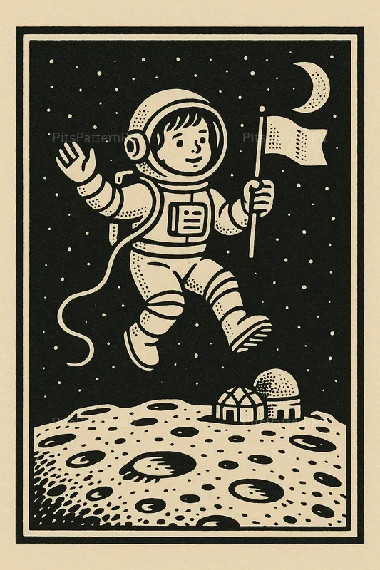Vintage Block Print Logo Art Designs