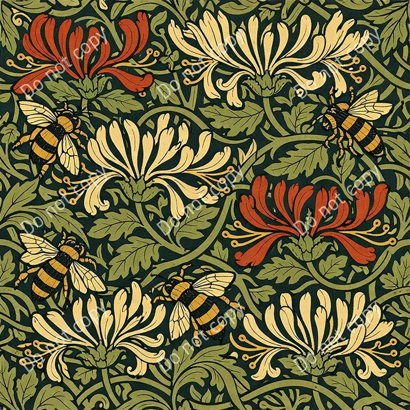 Victorian Botanical Seamless Patterns