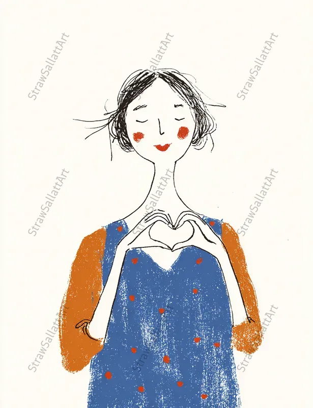 Playful Daily Life Line Art Illustrations