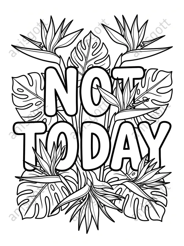 Adult Swear Word Summer Coloring Pages