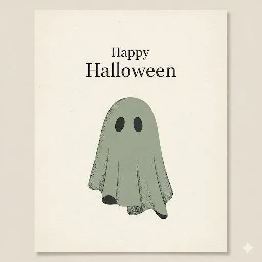 Minimalist Neutral Halloween Printables