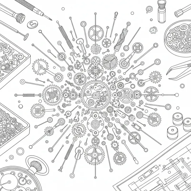 Intricate Adult Coloring Therapy Art