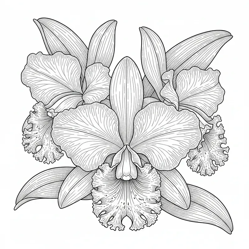 Intricate Adult Coloring Therapy Art